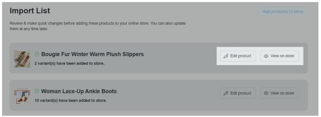 Chỉnh sửa sản phẩm và xem trạng thái hiển thị sản phẩm trong cửa hàng dễ dàng.&nbsp;