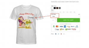 Nội dung chữ (Text) tuỳ chỉnh