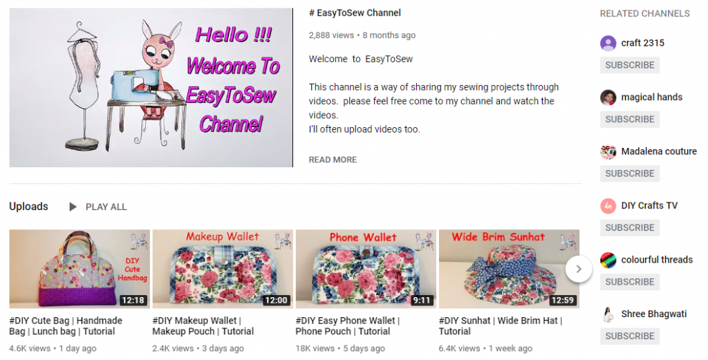 Follow similar channels 